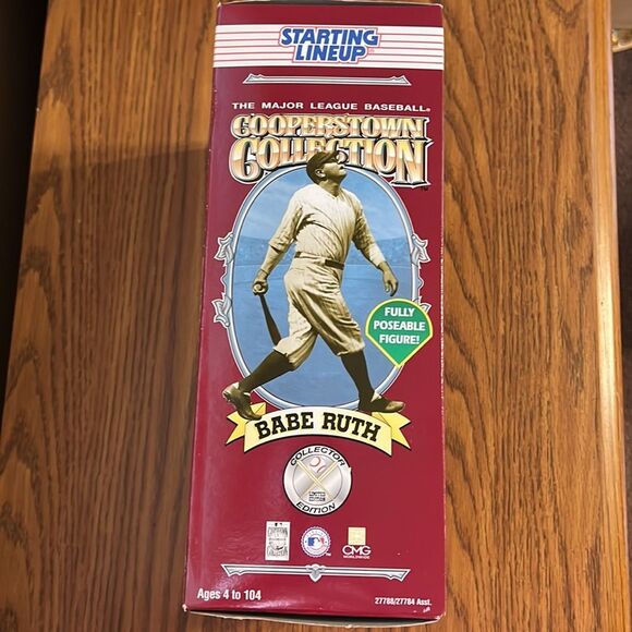 😊3/$30 Starting Lineup Cooperstown Collection Babe Ruth NIB Collectable item - Picture 7 of 9